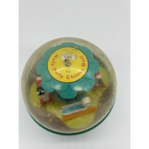 Vintage 1966 Fisher Price #165 Roly Poly Chime Ball - Picture 2 of 10